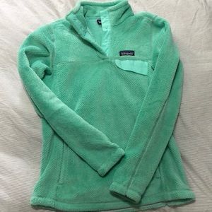 Mint green patagonia pullover